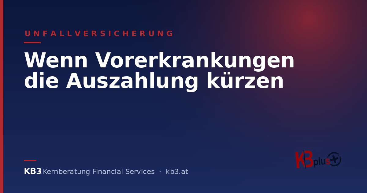 Unfallversicherung: Wenn Vorerkrankungen die Auszahlung kürzen