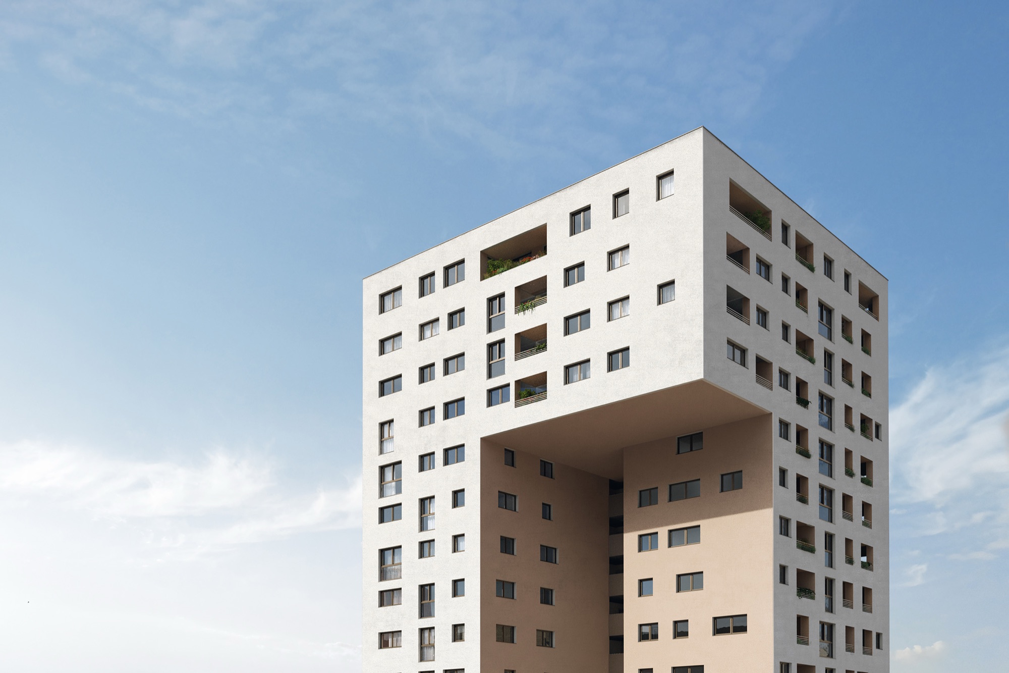 Architekturdetail Turm